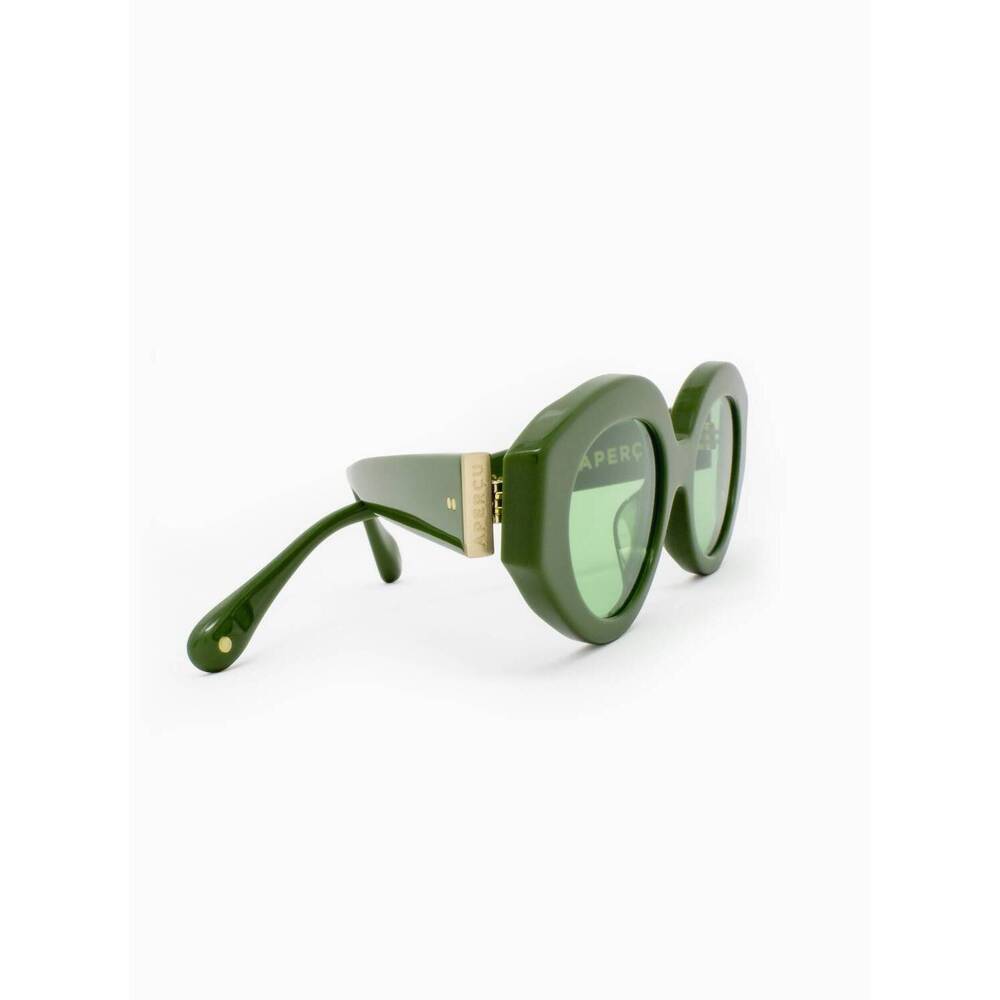 NEW APERÇU EYEWEAR women's alyssa 02 sunglasses in crocodile - Picture 3 of 6